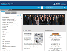 Tablet Screenshot of davis-stirling.com